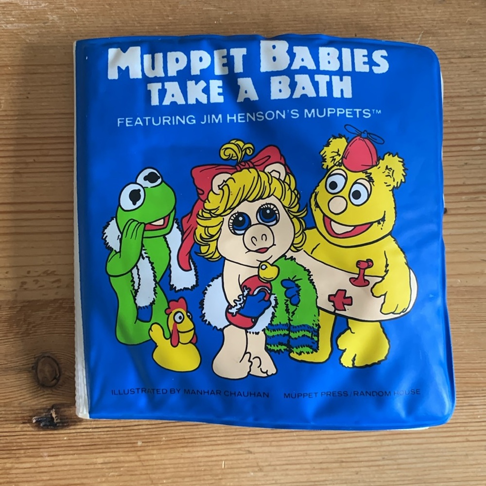 Vintage 1984 Jim Henson’s Muppet Babies vintage bath time book Retro 80s
